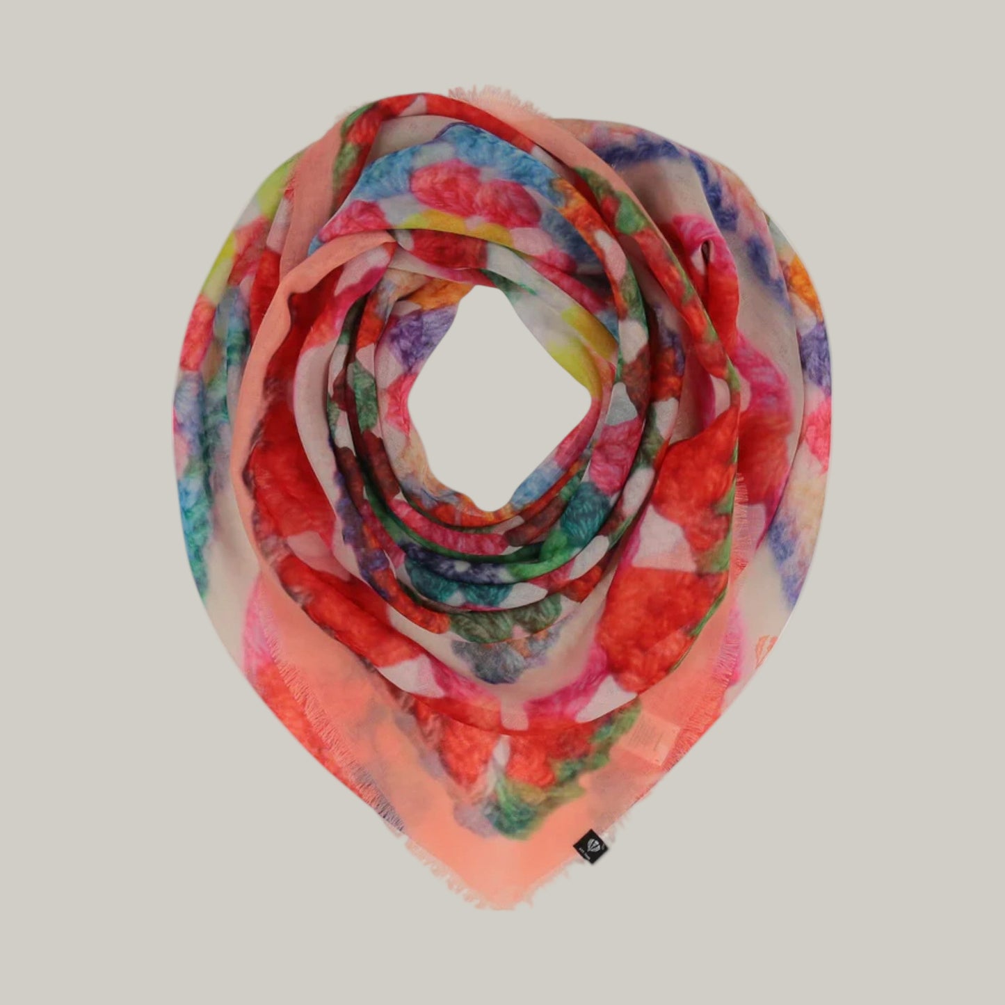 Fraas - Crochet Patchwork Square Scarf