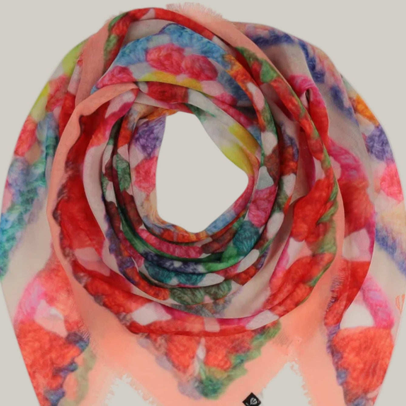 Fraas - Crochet Patchwork Square Scarf