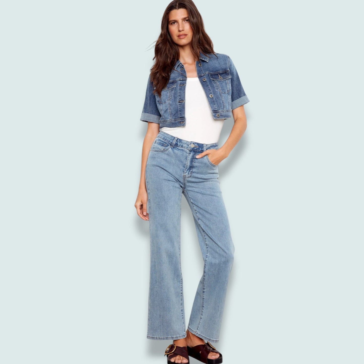 Charlie B - Cropped Denim Jacket