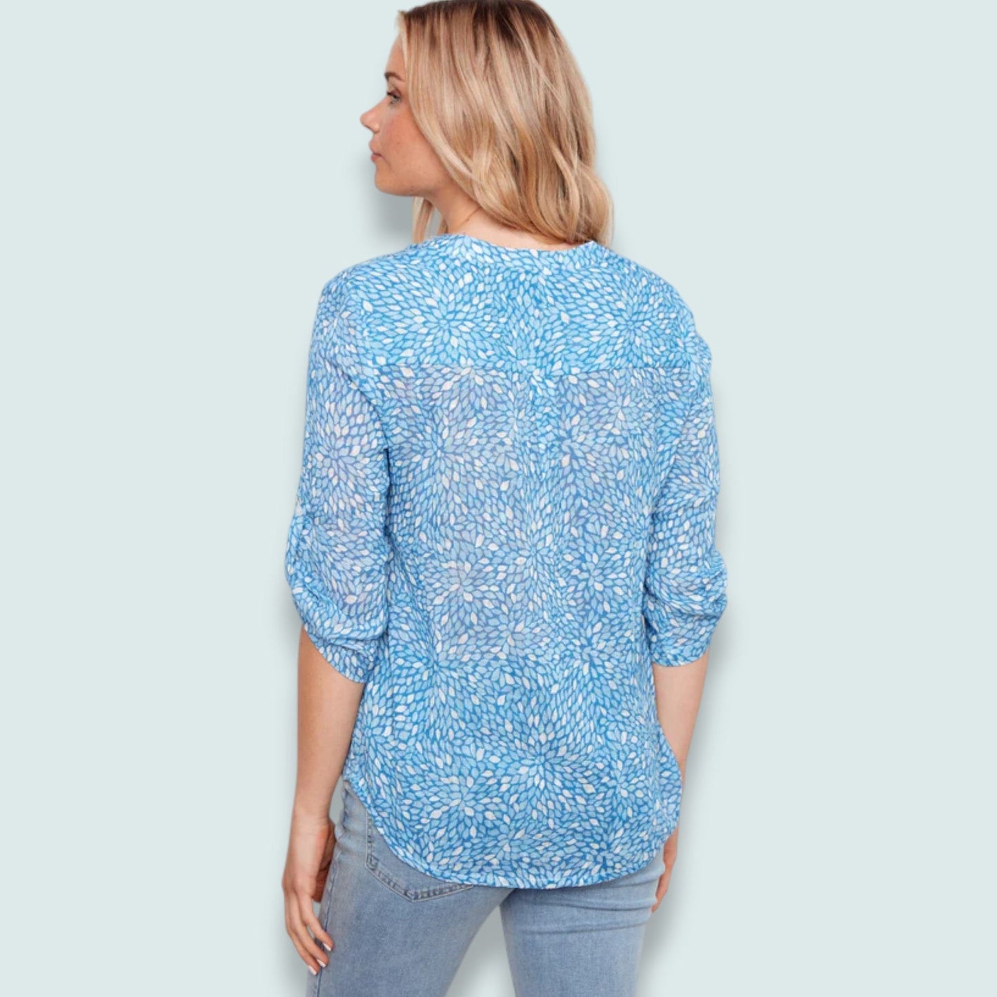 Charlie B - Printed 3/4-Sleeve Top