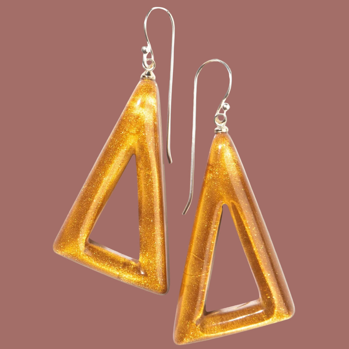 Zsiska - Lustre Triangle Drop Earrings