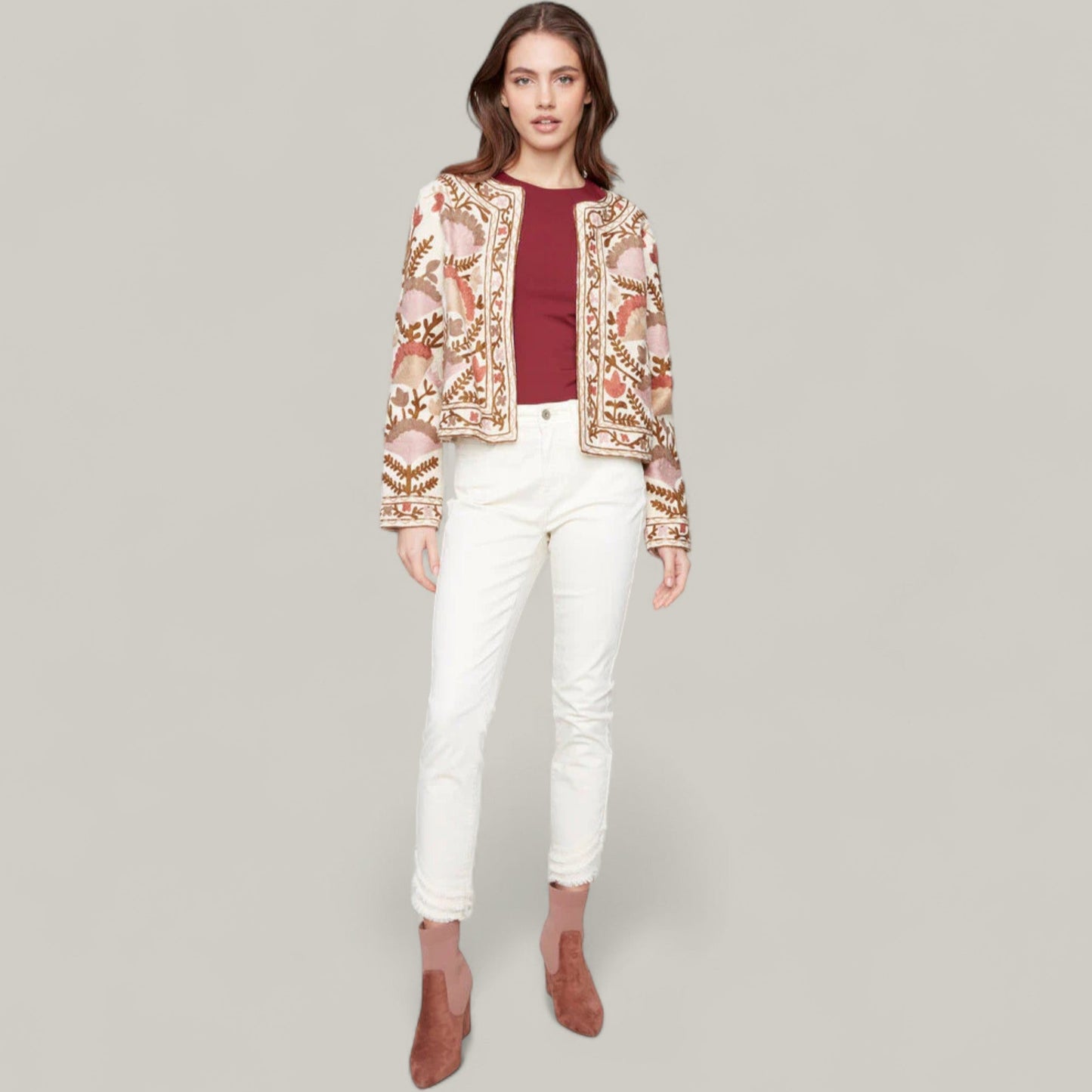 Charlie B - Edge to Edge Embroidered Jacket