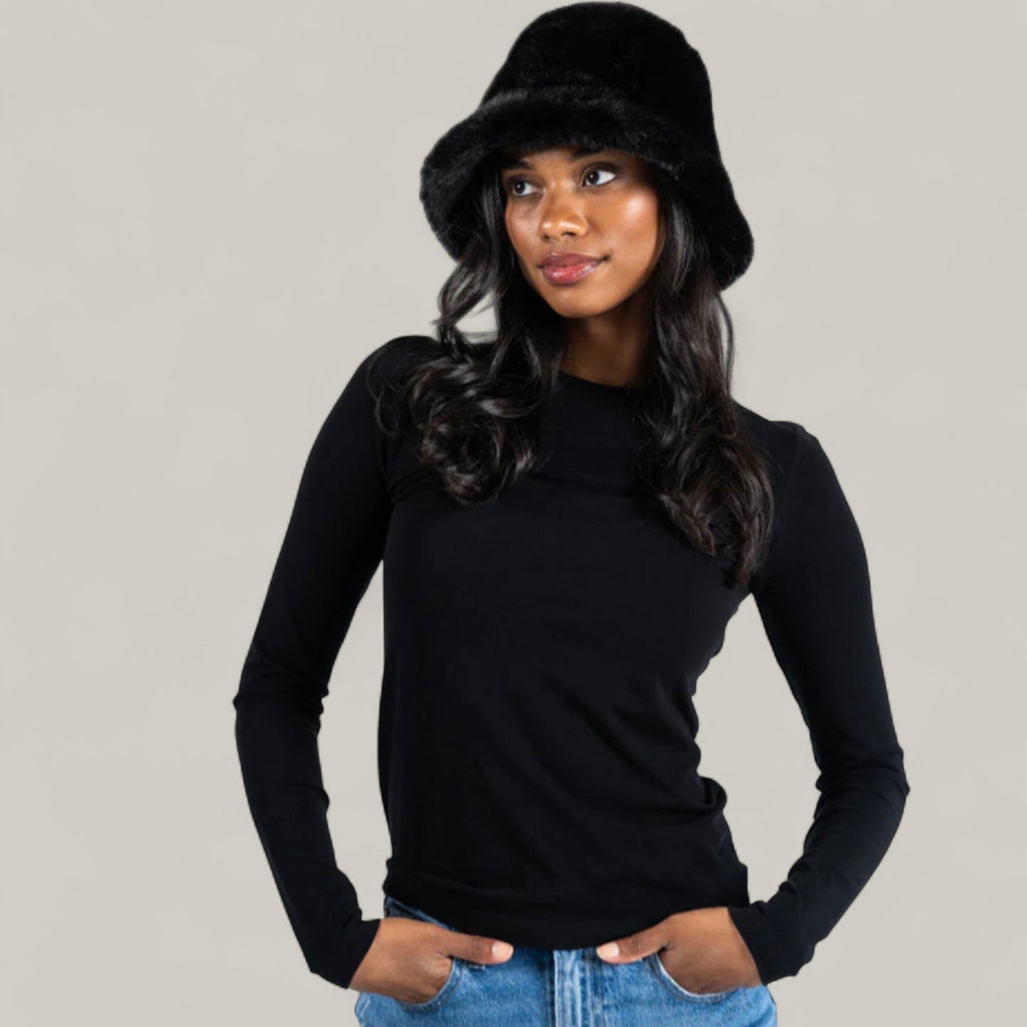 C'est Moi - Faux Fur Bucket Hat