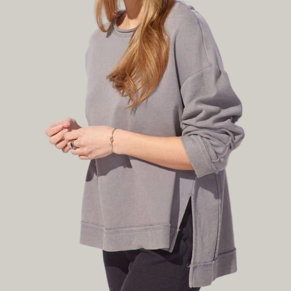 Escape - Rolled Neck Tunic Sweatshirt
