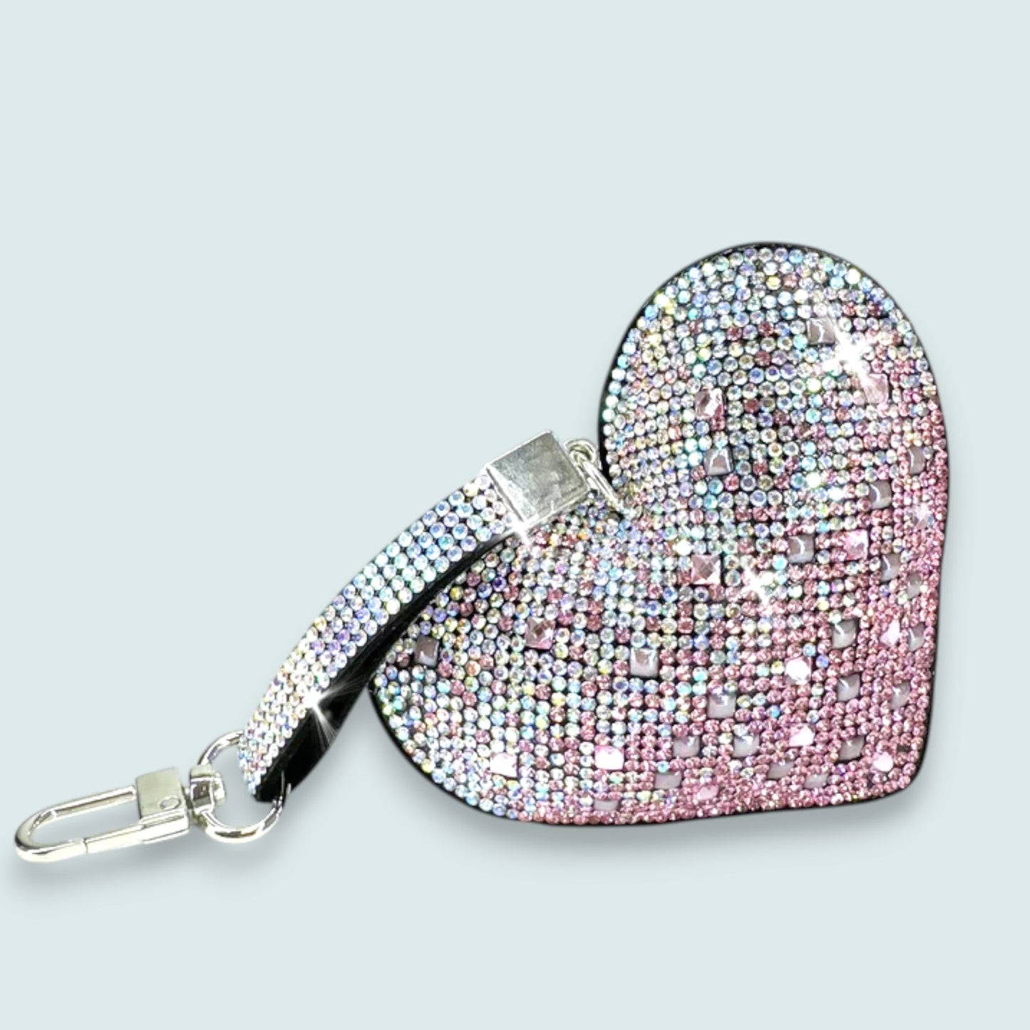 Jacqueline Kent - Crystal Heart Purse Charm & Keychain