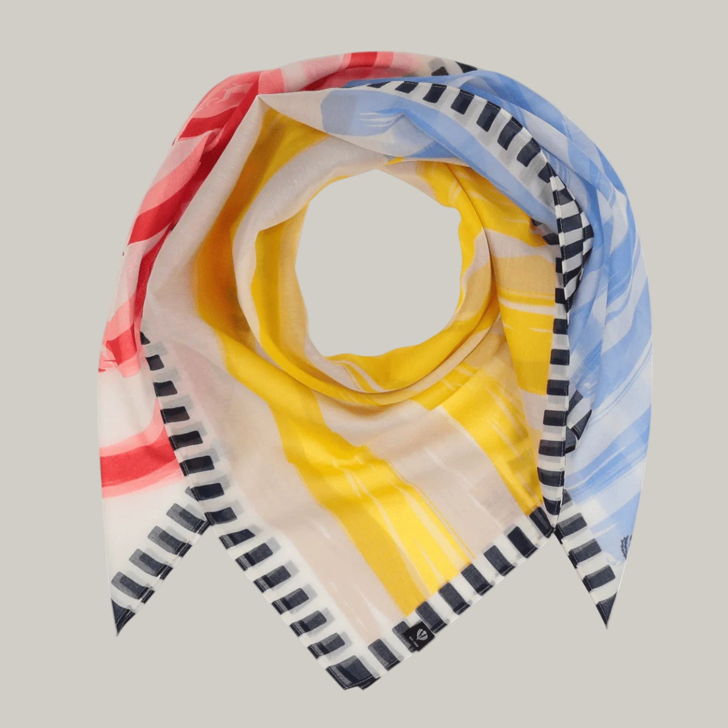 Fraas - Lined/Heart Silk Square Scarf