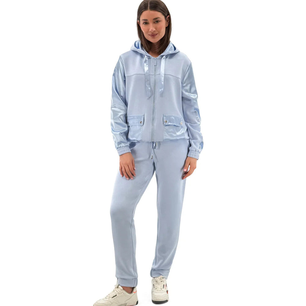 Orly - Satin Trim Hoodie