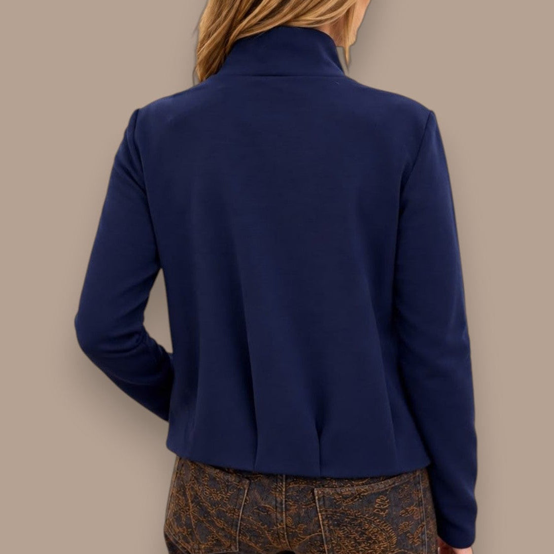 Pure - Funnel Neck Zip-Front Jacket