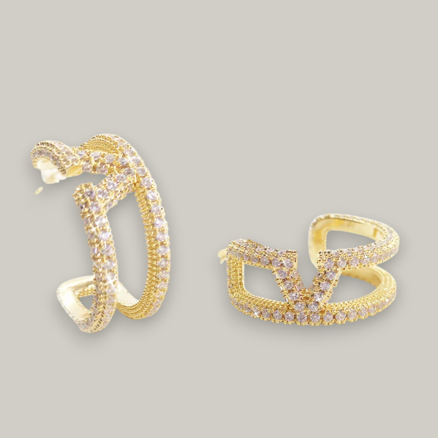 Jacqueline Kent - Designer Style Hoop Earrings