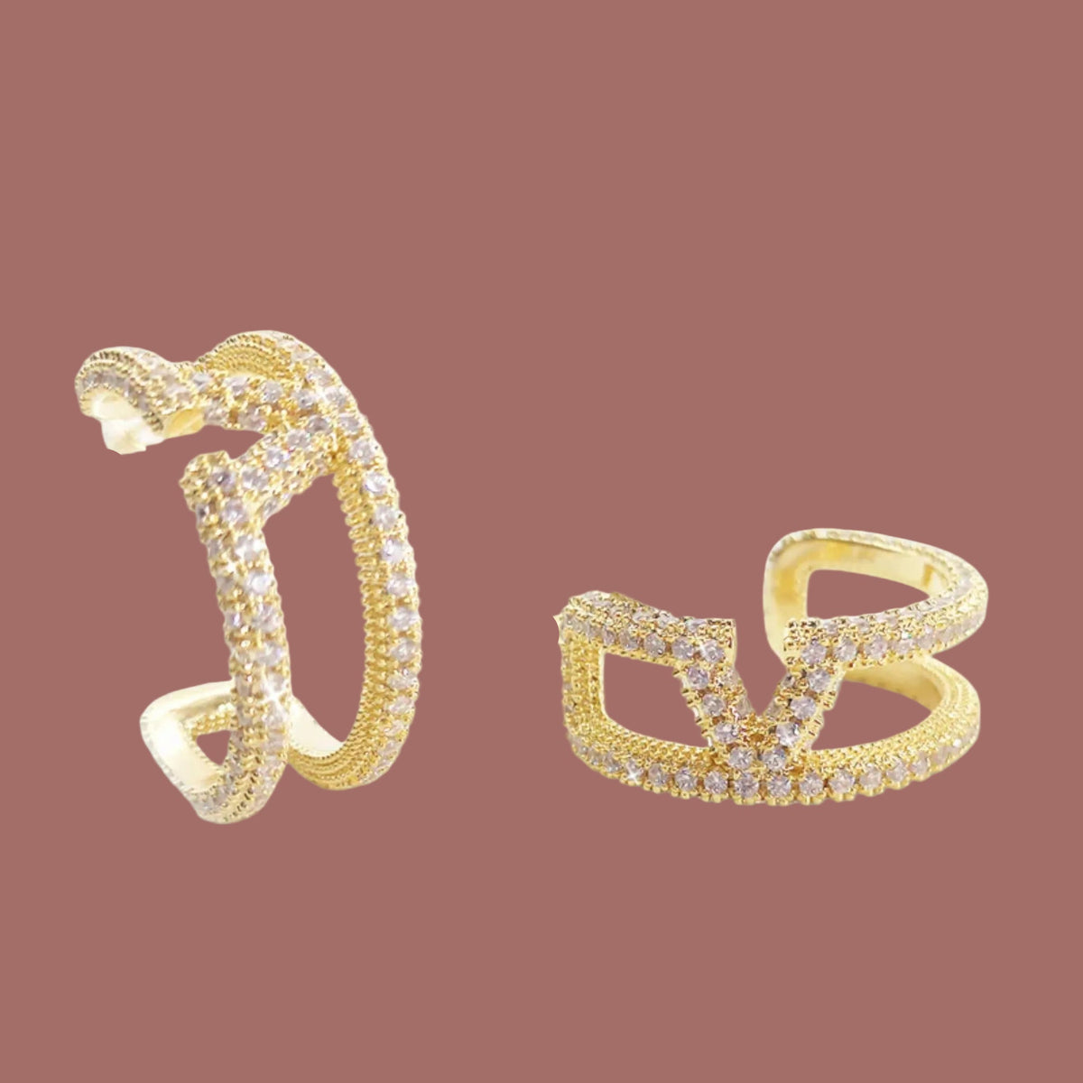 Jacqueline Kent - Designer Style Hoop Earrings