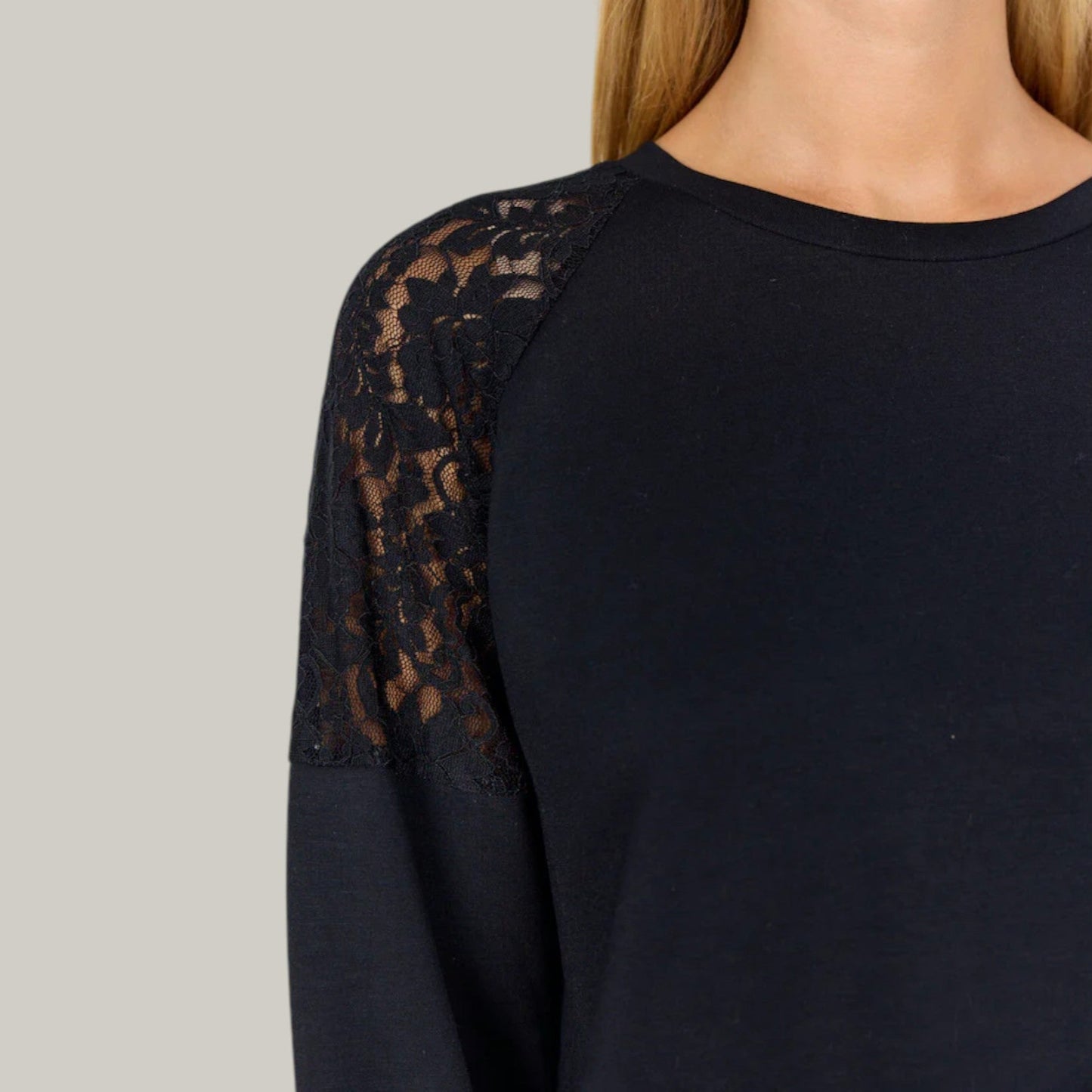 Soya Concept - Lace Detail Pullover Top