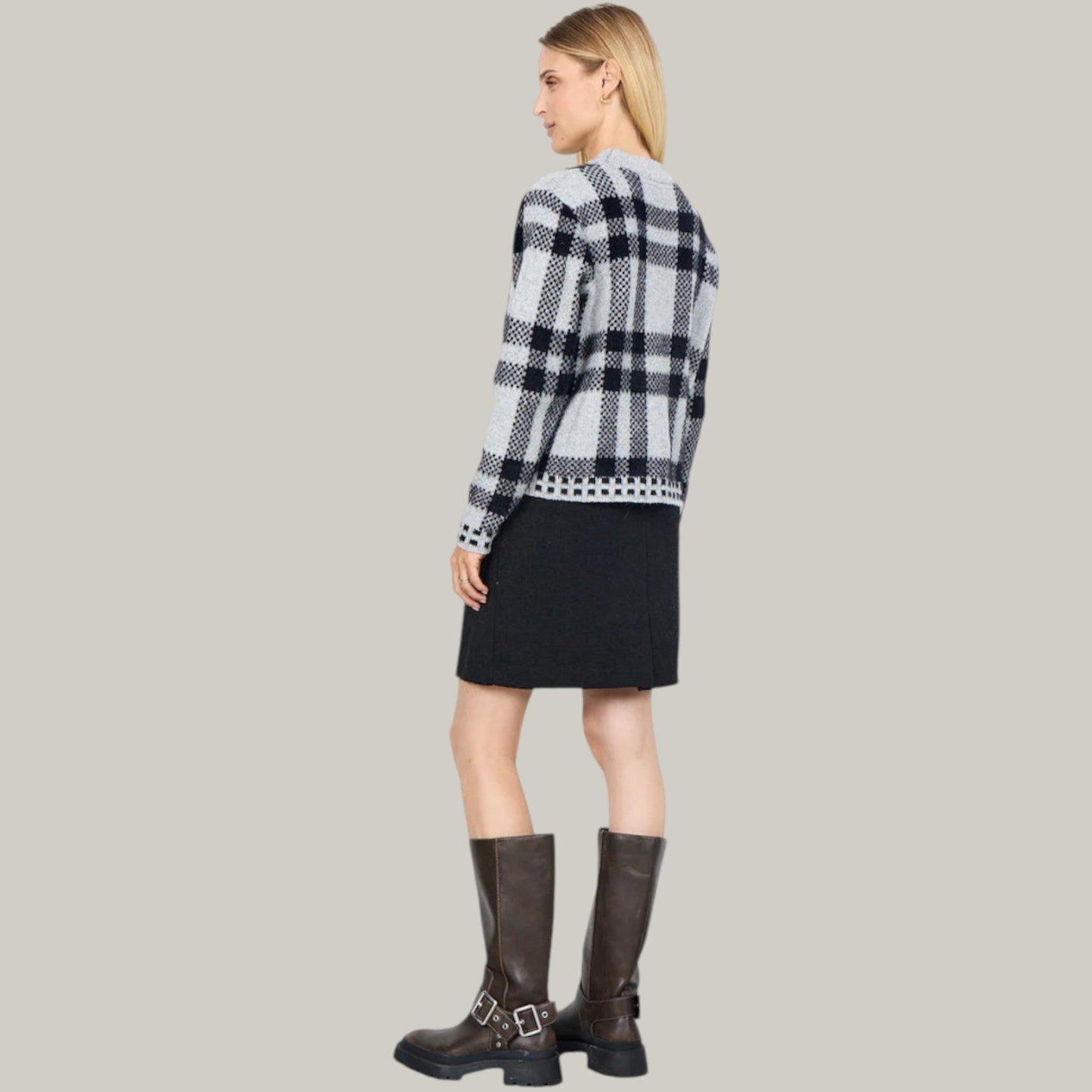 Soya Concept - Plaid Print Sweater