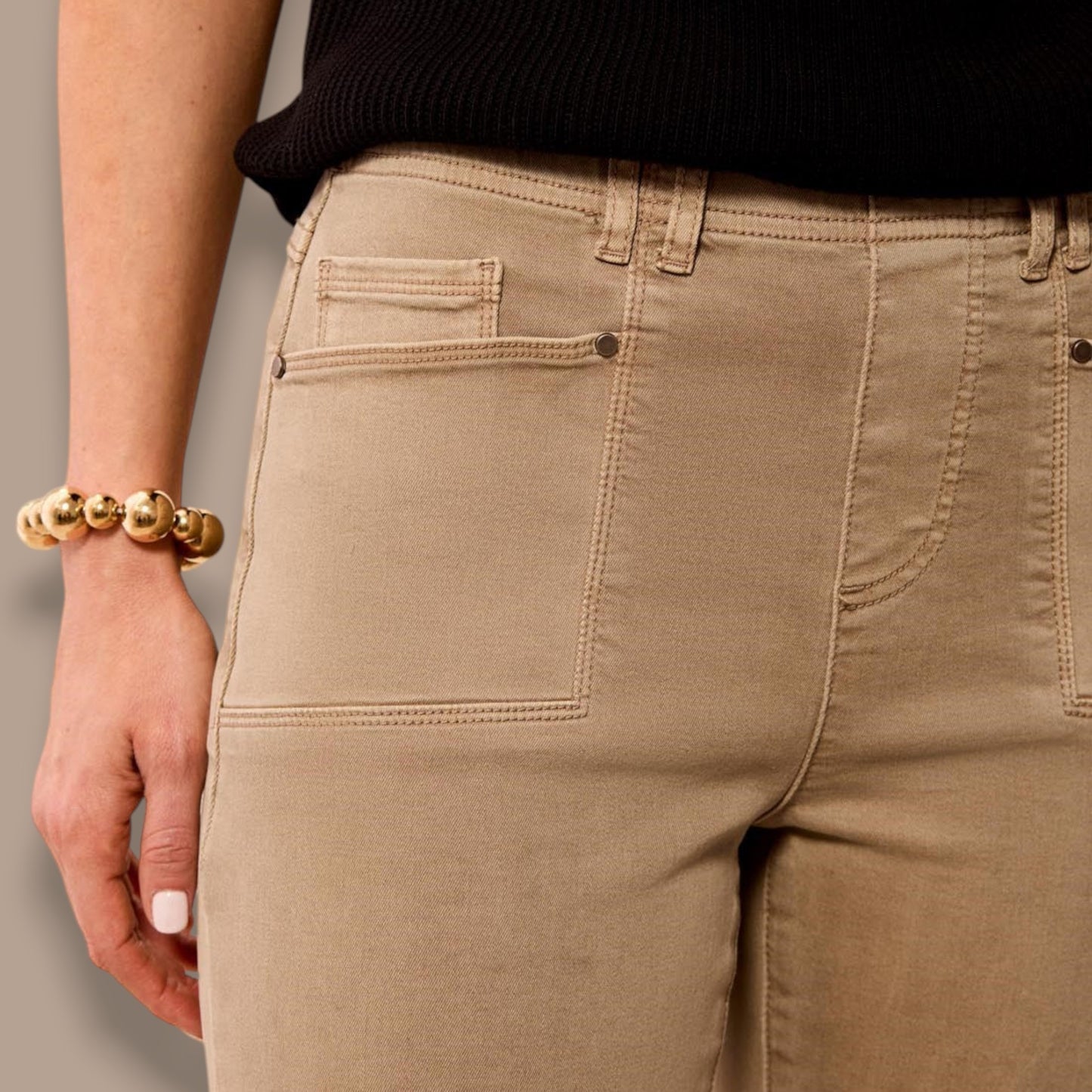 Tribal - Comfort Stretch Straight-Leg Pull-On Ankle Pants