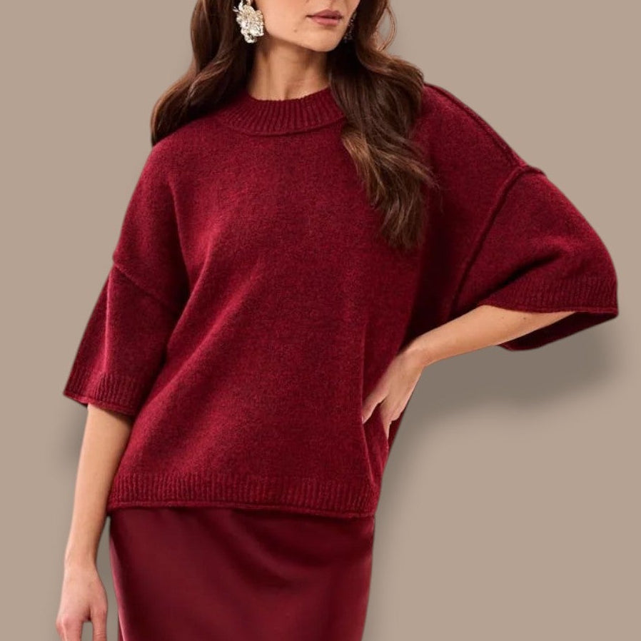 Tribal - Drop Shoulder Crew Neck Sweater