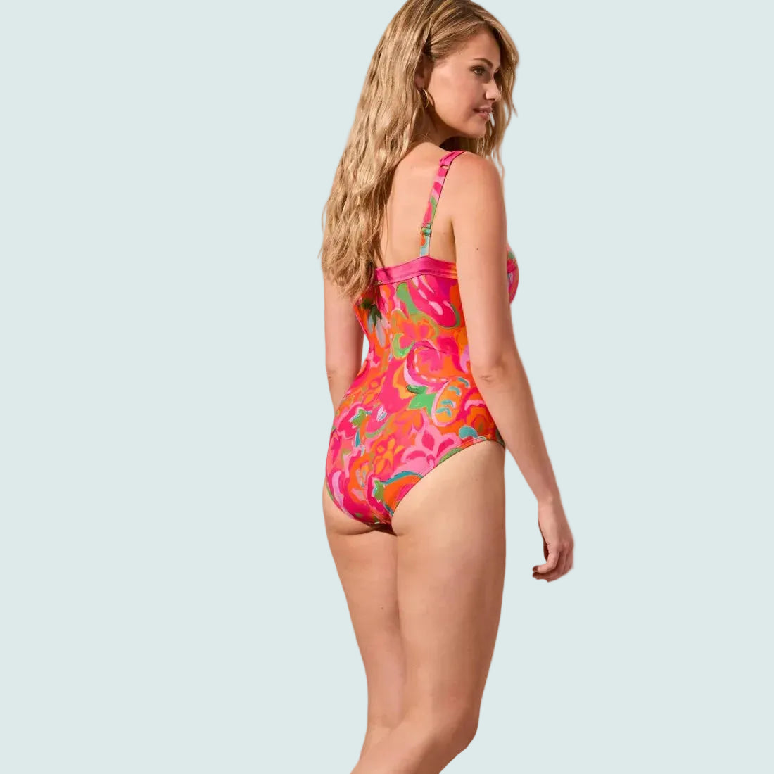 Tribal - One-Piece Swimsuit With Side Bow
