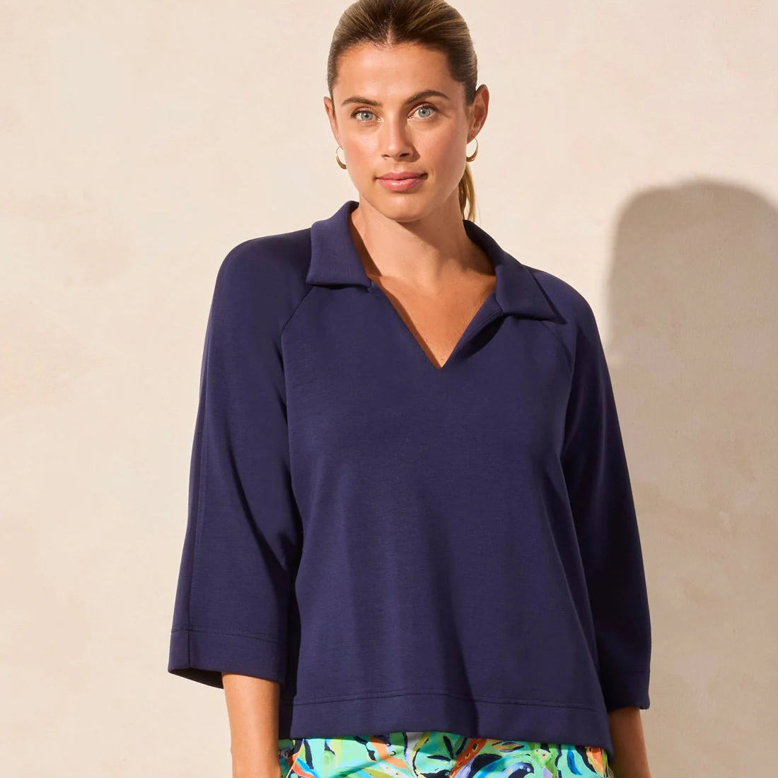 Tribal - 3/4 Sleeve Henley Top