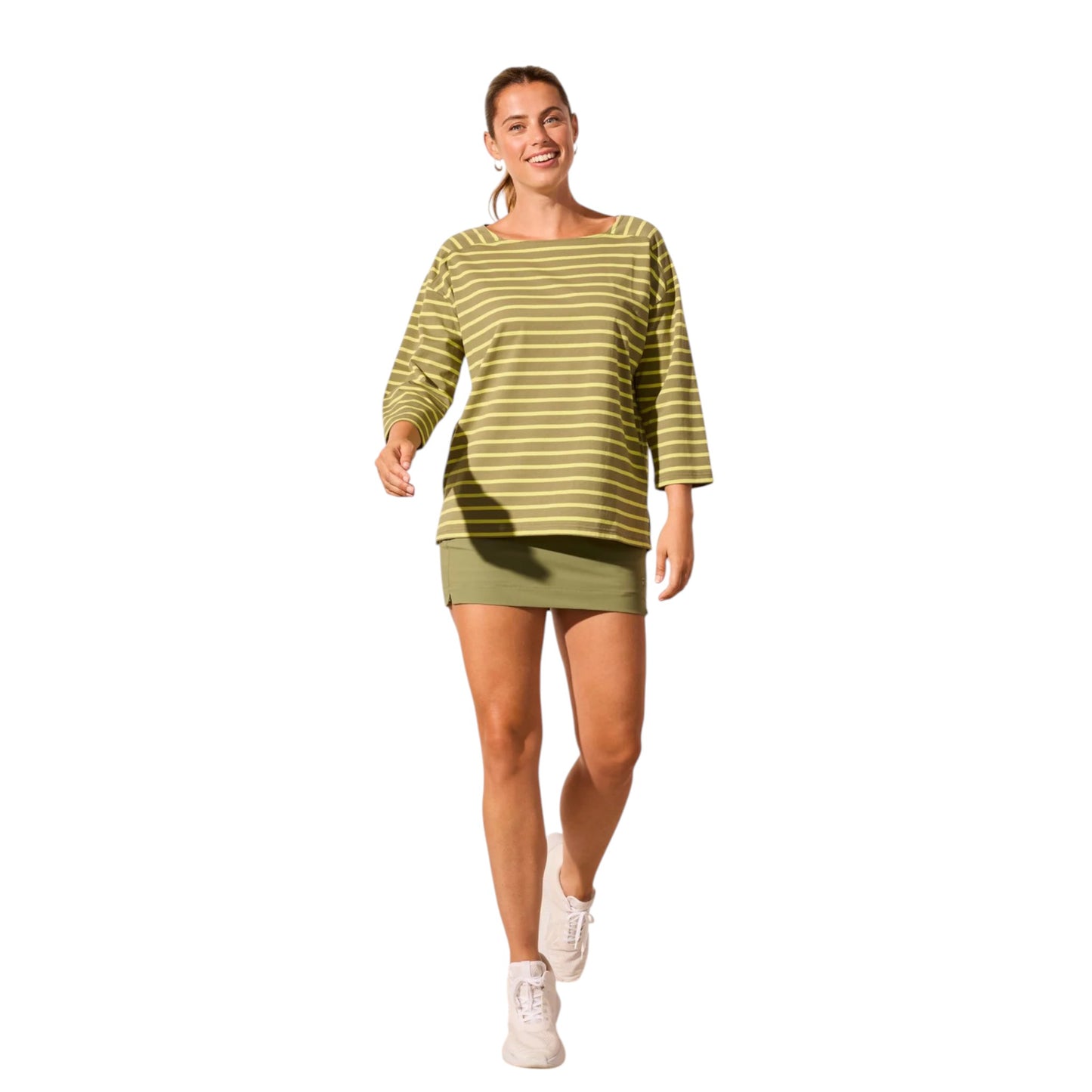 Tribal - Jersey Boat Neck Top