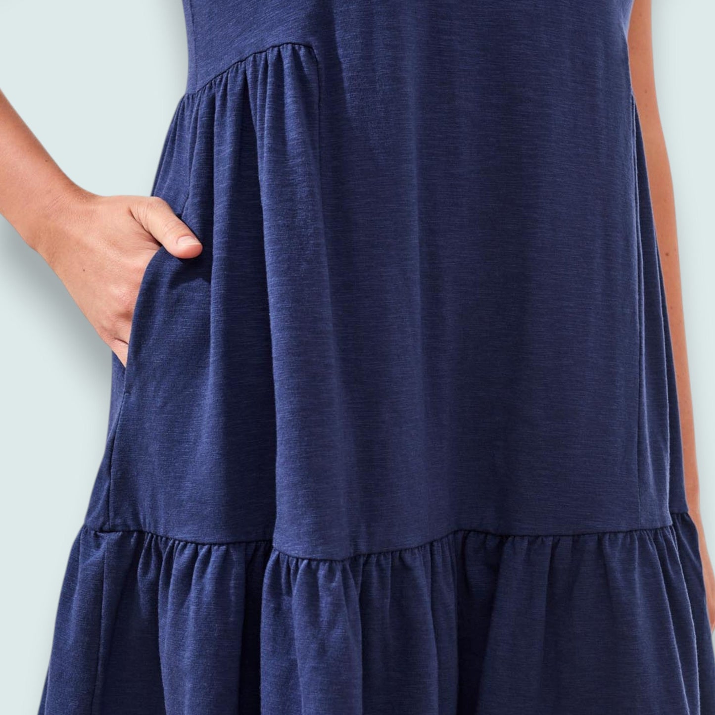 Tribal - Midnight Breeze Tiered Pocket Dress