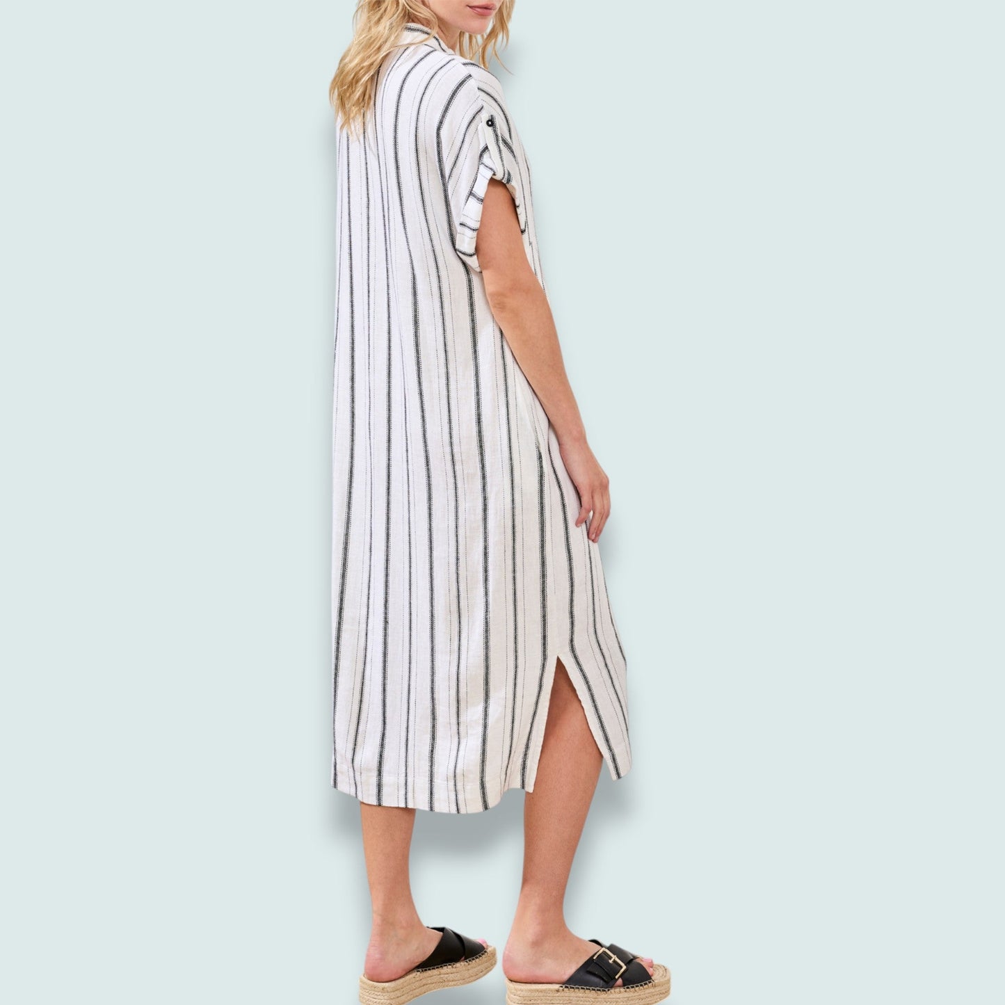 Tribal - Modern Stripe Relaxed Midi Dress