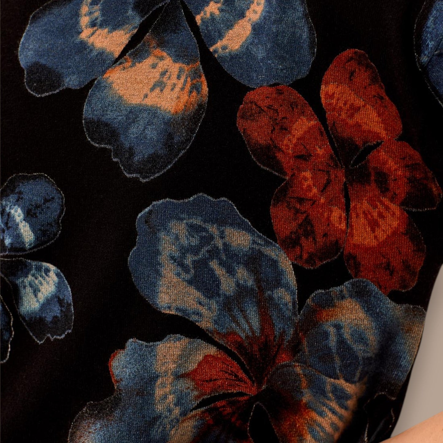 Tribal - Abstract Floral Knit Sweater