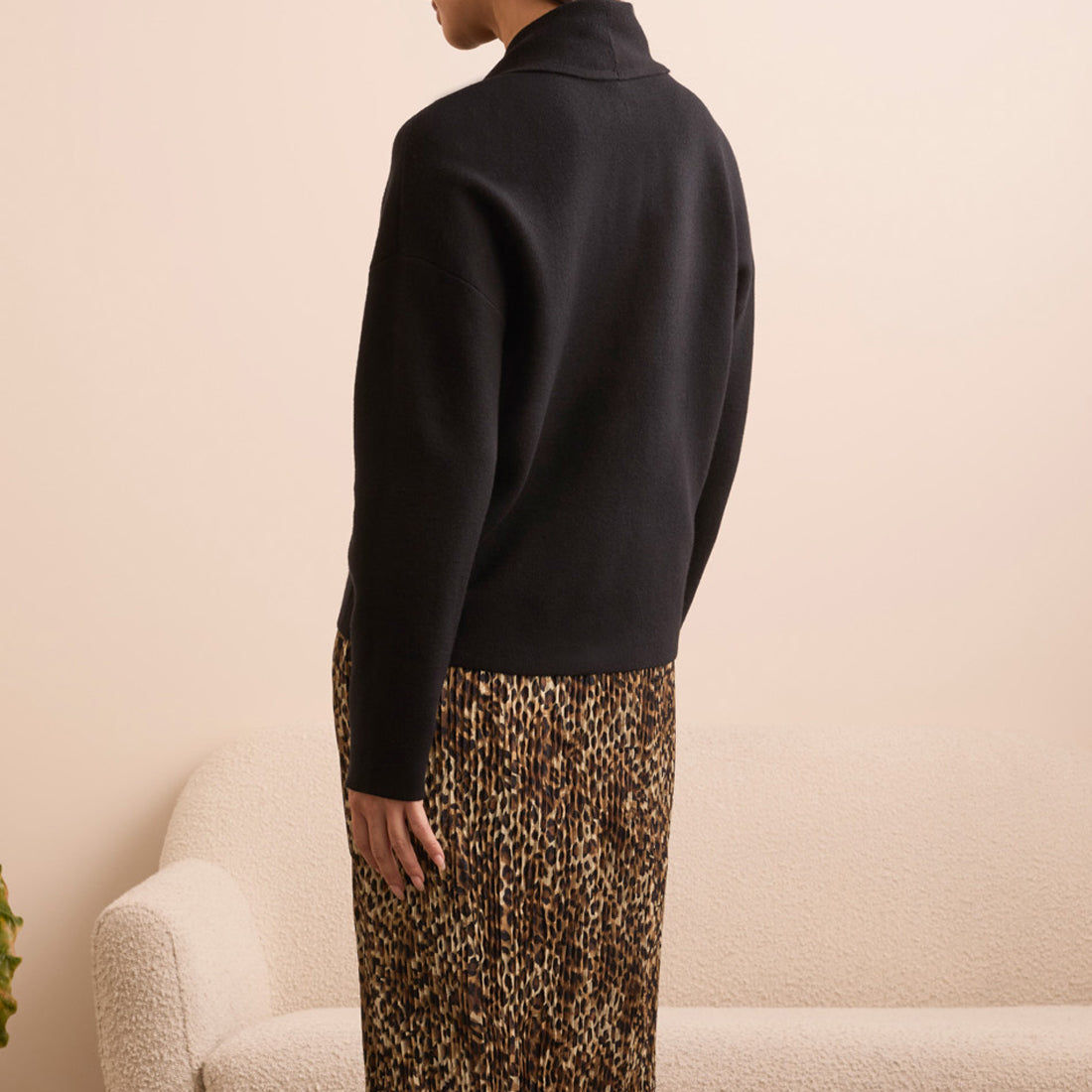 Tribal - Double Knit Shawl Collar Coatigan