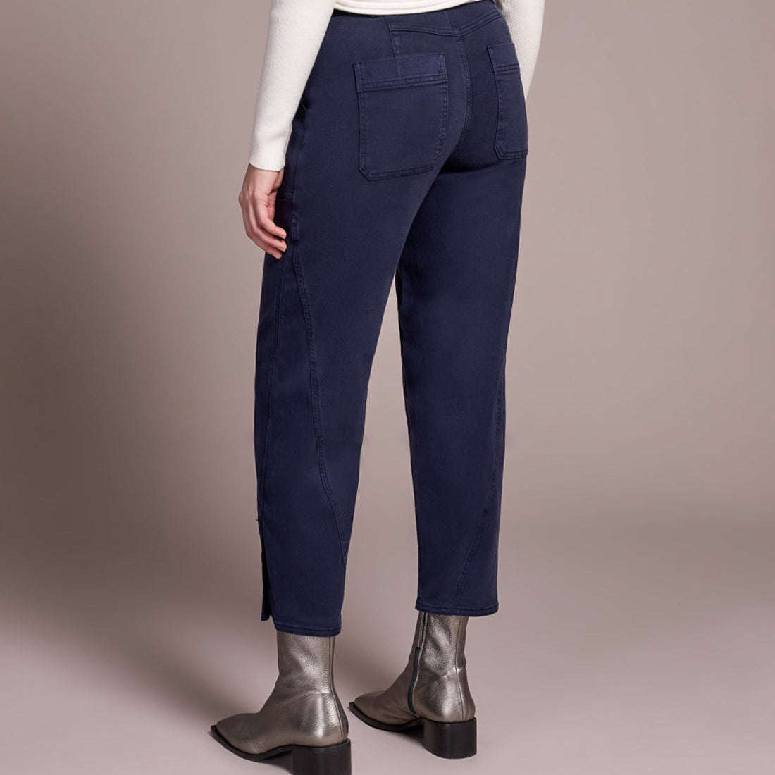Tribal - Fly Front Ankle Pant With Button Vent