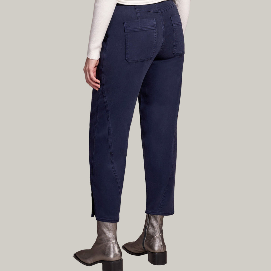 Tribal - Fly Front Ankle Pant With Button Vent