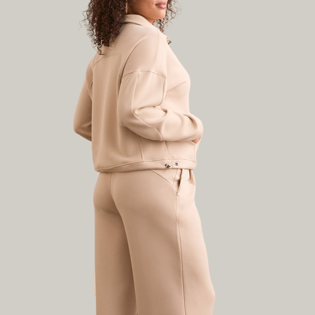 Tribal - Long Sleeve Mock-Neck Top With Zipper
