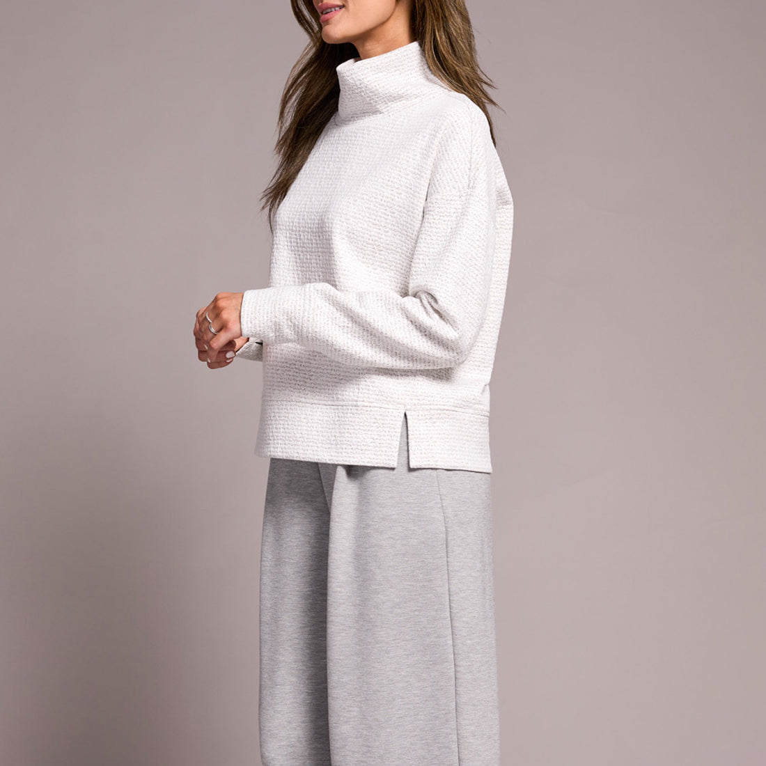 Tribal - Long Sleeve Funnel Neck Sweater