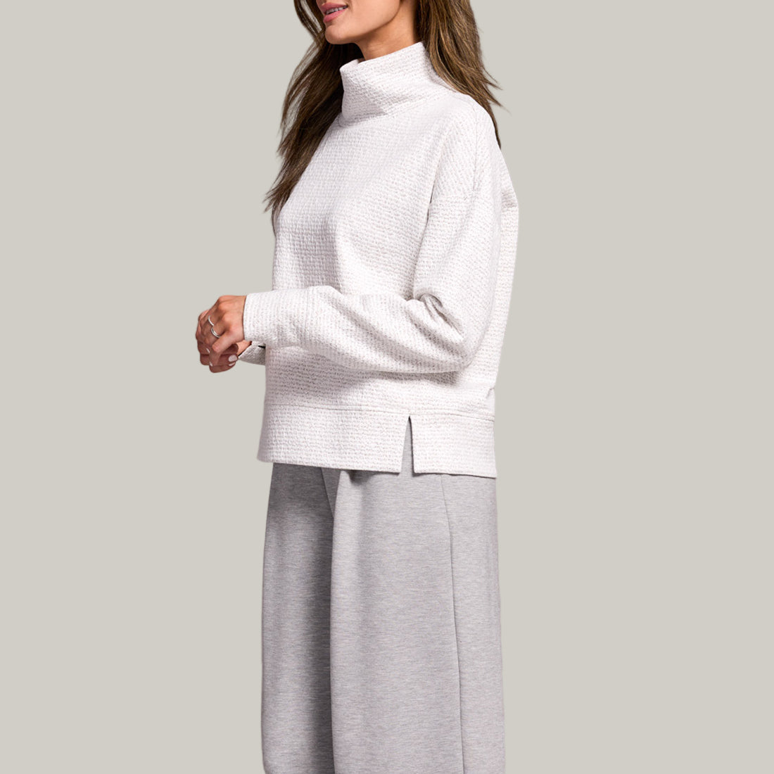 Tribal - Long Sleeve Funnel Neck Sweater