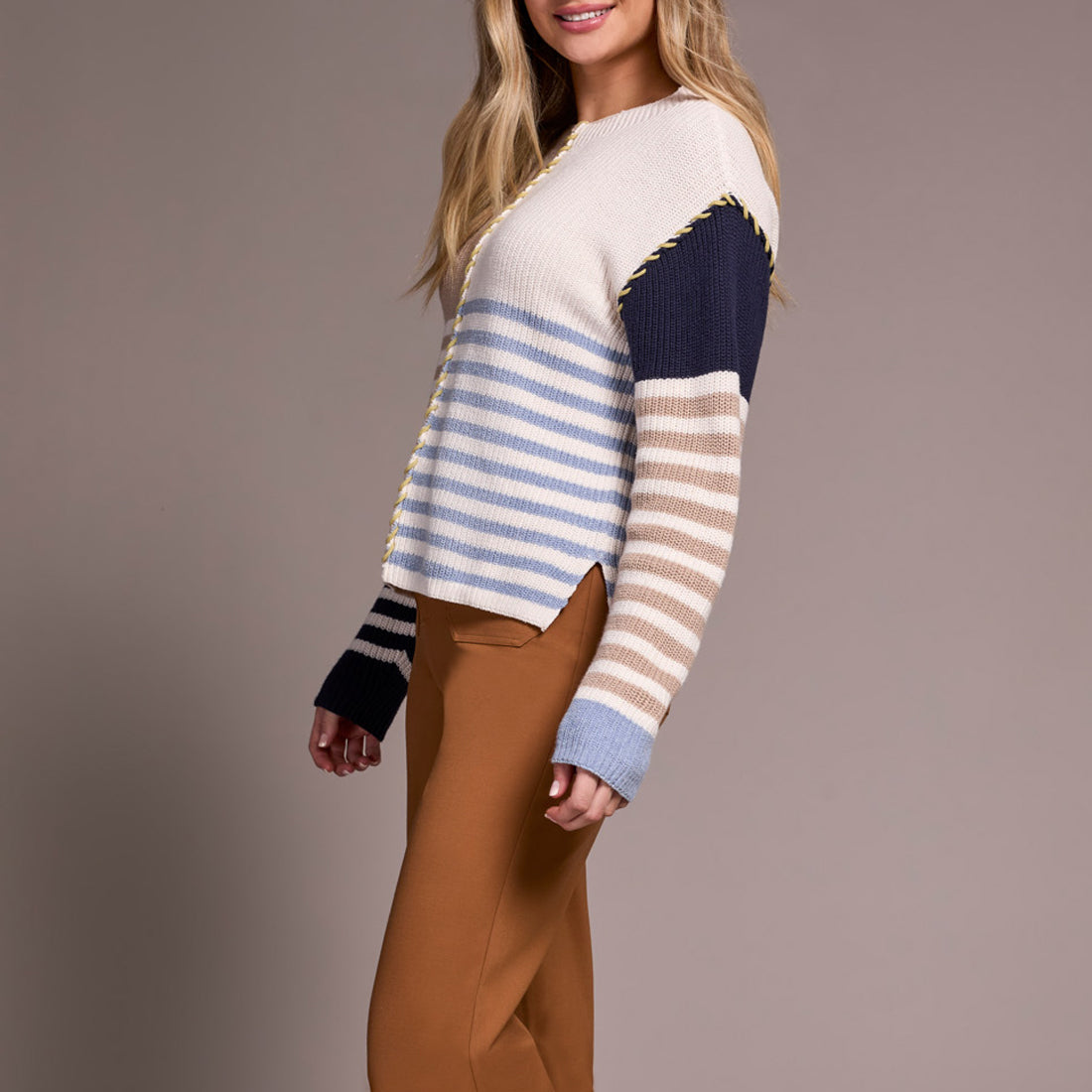 Tribal - Long Sleeve Boat Neck Sweater
