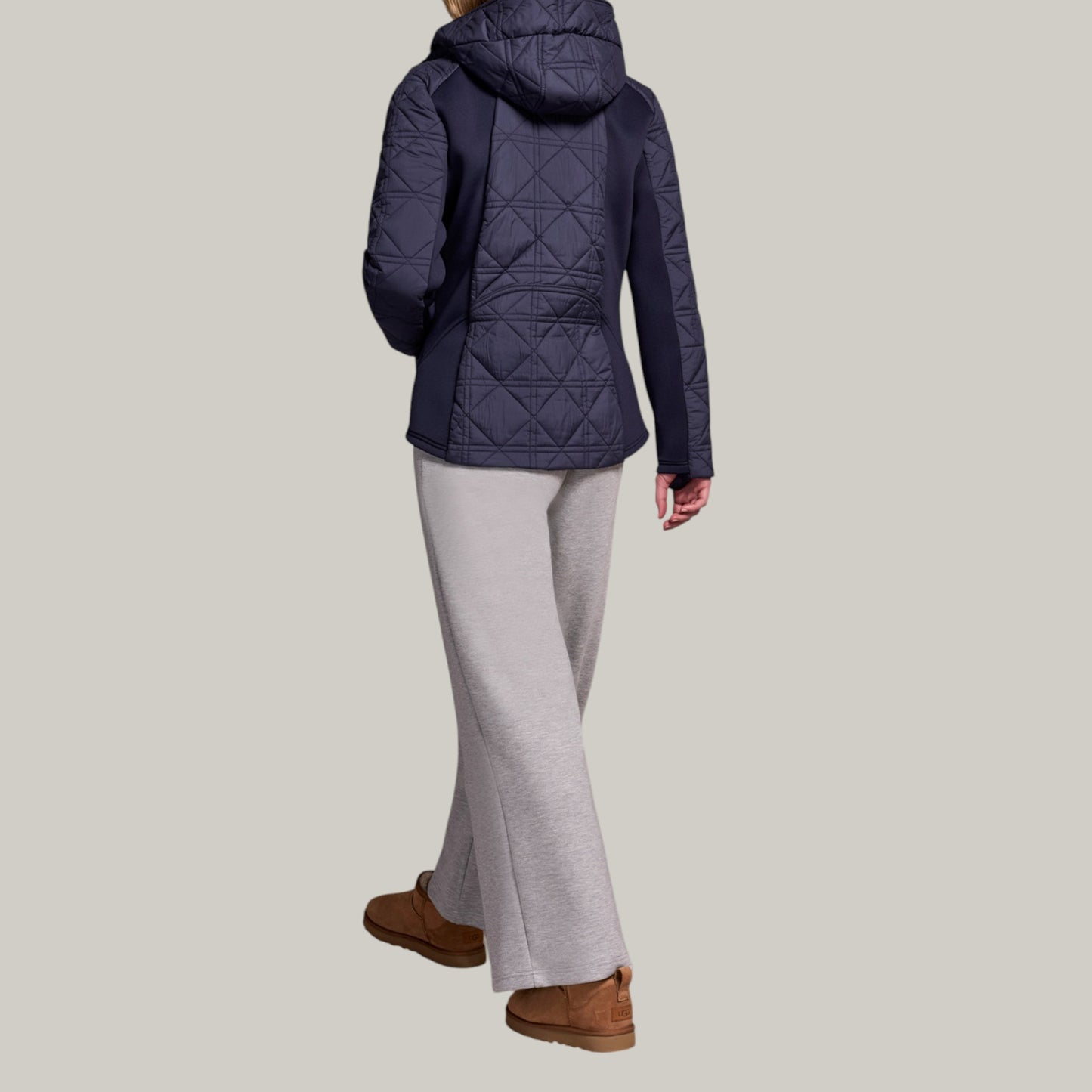 Tribal - Zip Front Puffer Coat With Removable Hood