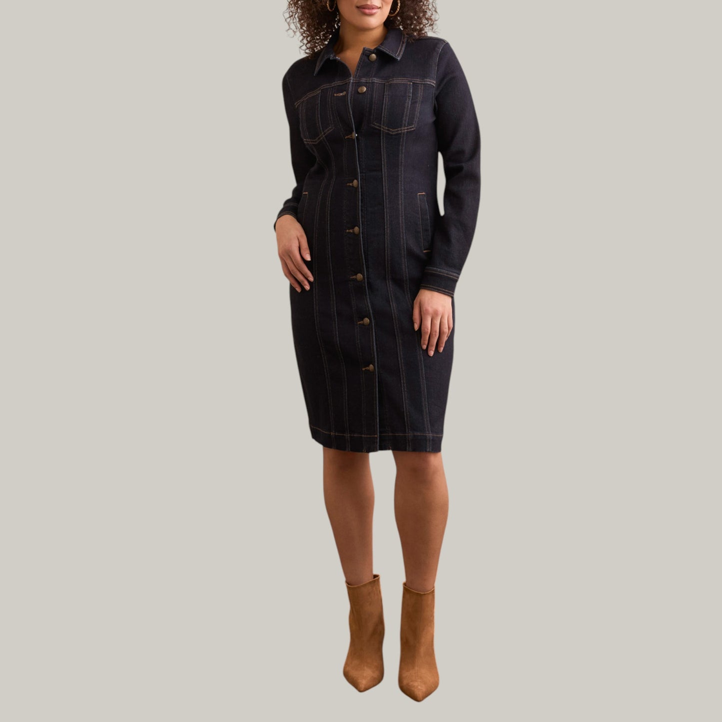Tribal - Super Stretch Denim Hourglass Dress