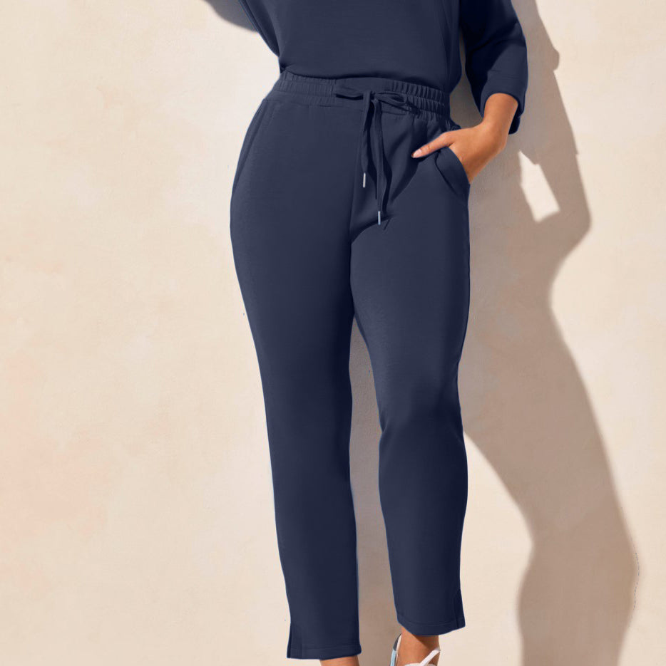 Tribal - Techno Lux Pull-On Capri With Side Slits