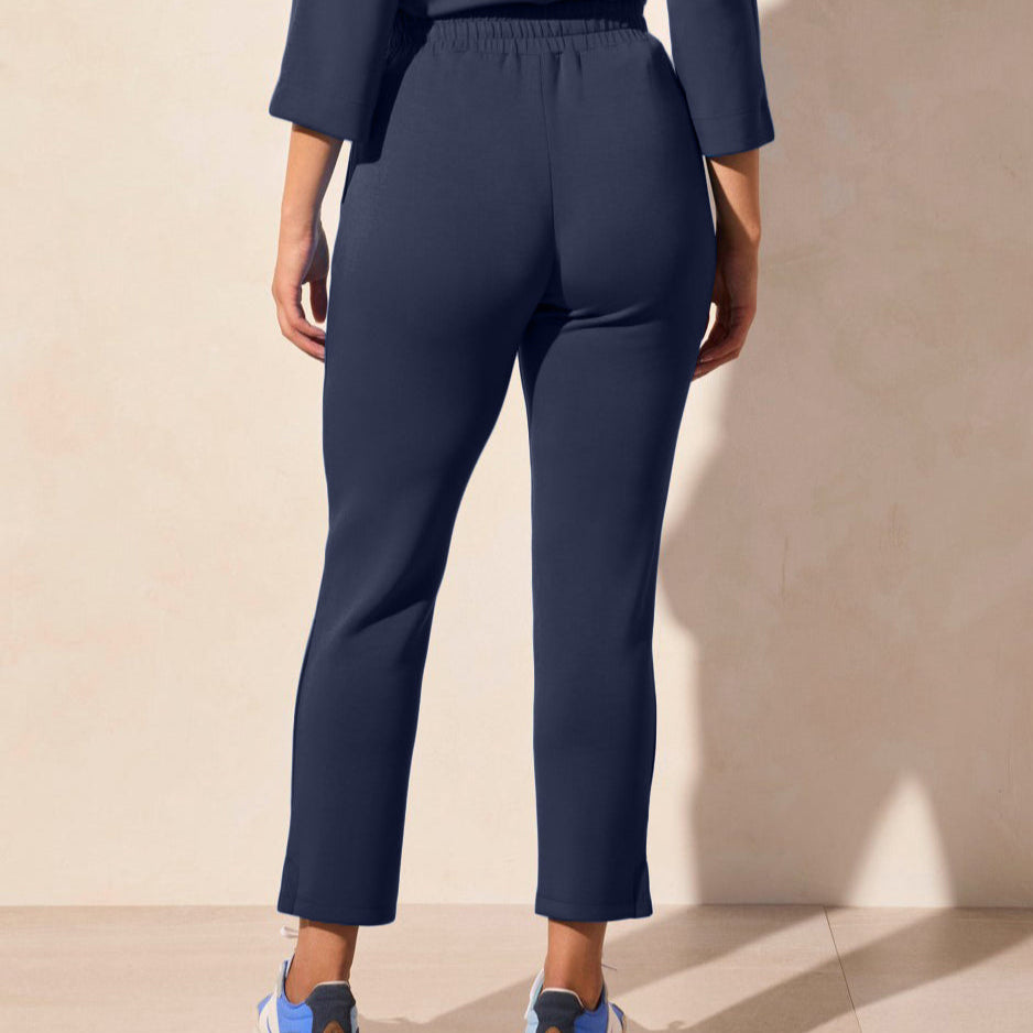 Tribal - Techno Lux Pull-On Capri With Side Slits