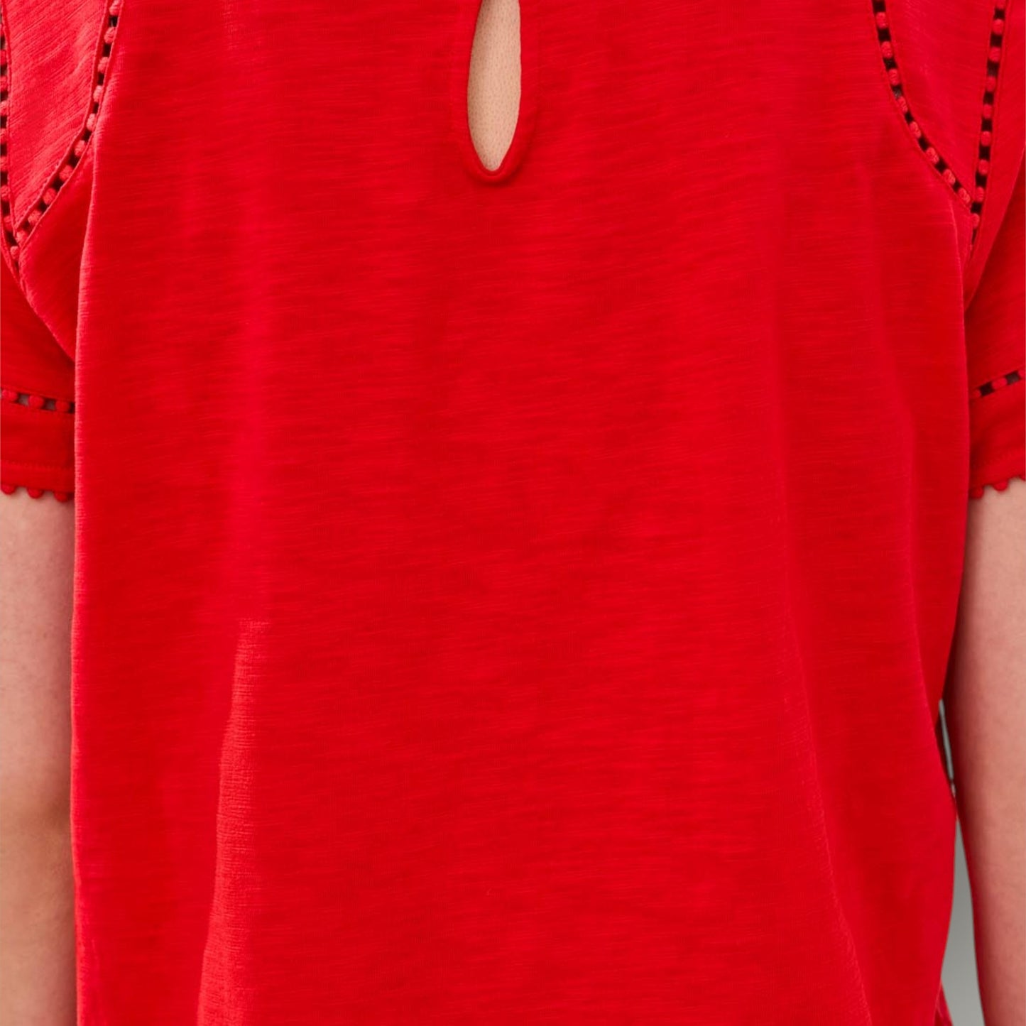 Tribal - Eyelet Trim Summer Tee