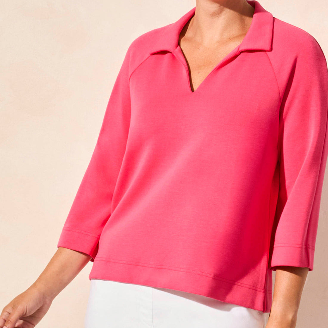 Tribal - 3/4 Sleeve Henley Top