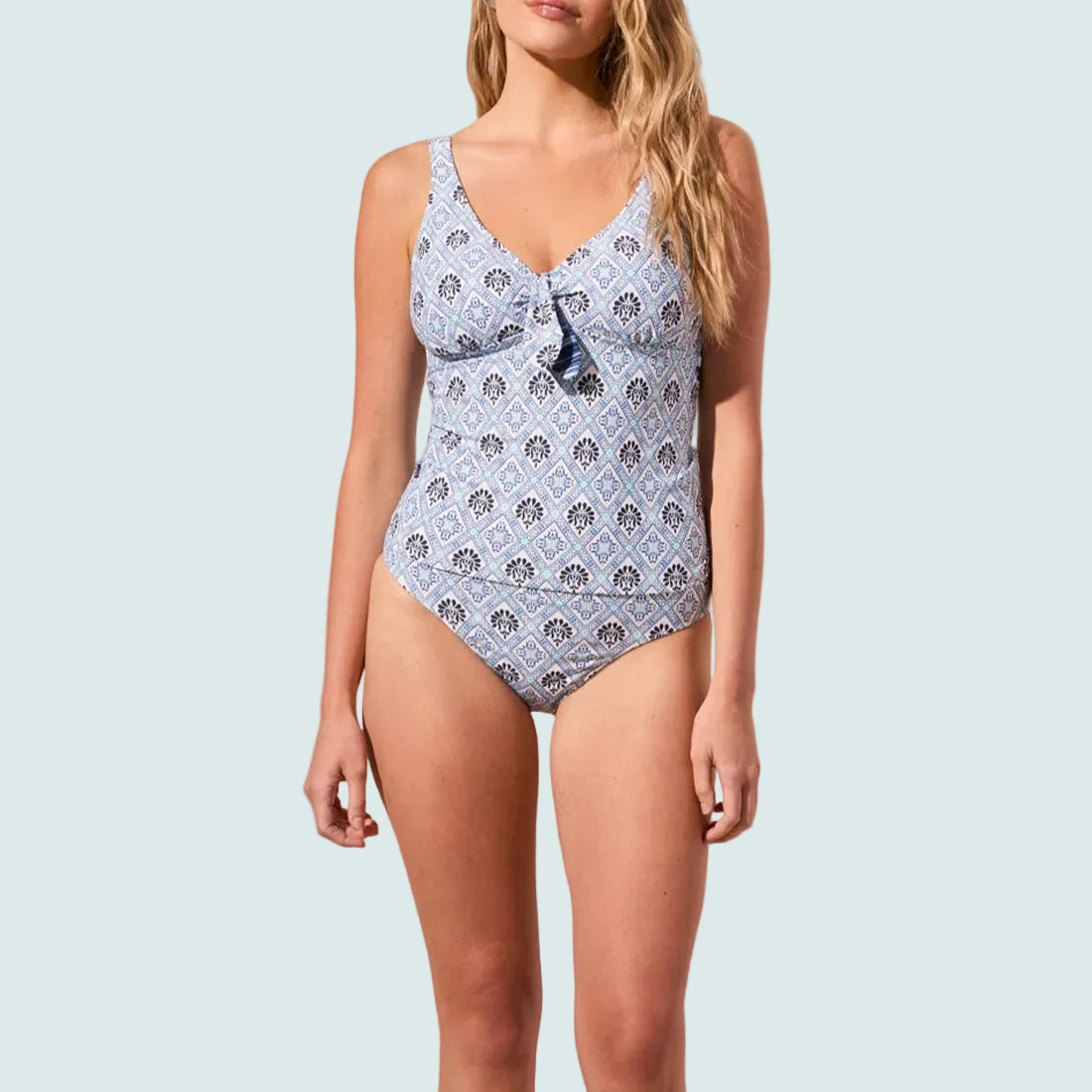 Tribal - Reversible Tankini Top With Knot