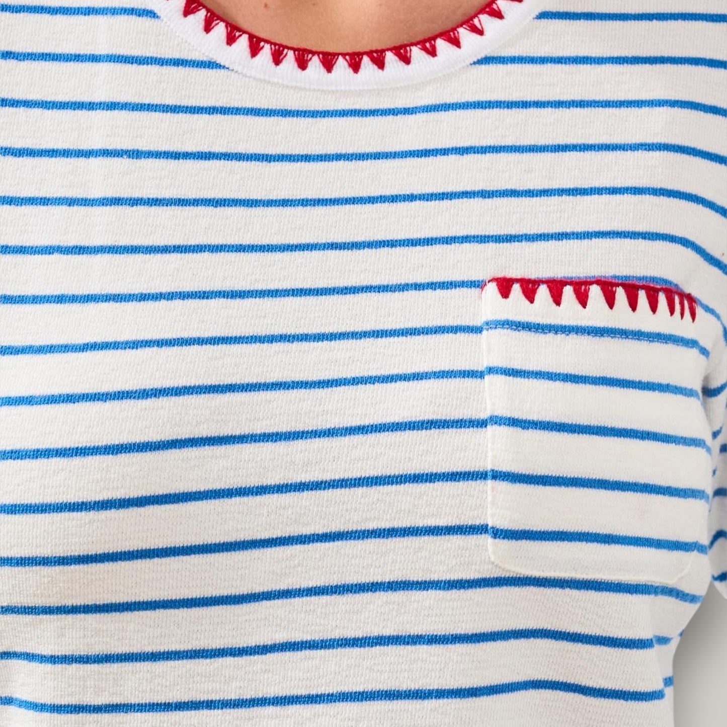 Tribal - Harbour Stripe Trim Tee