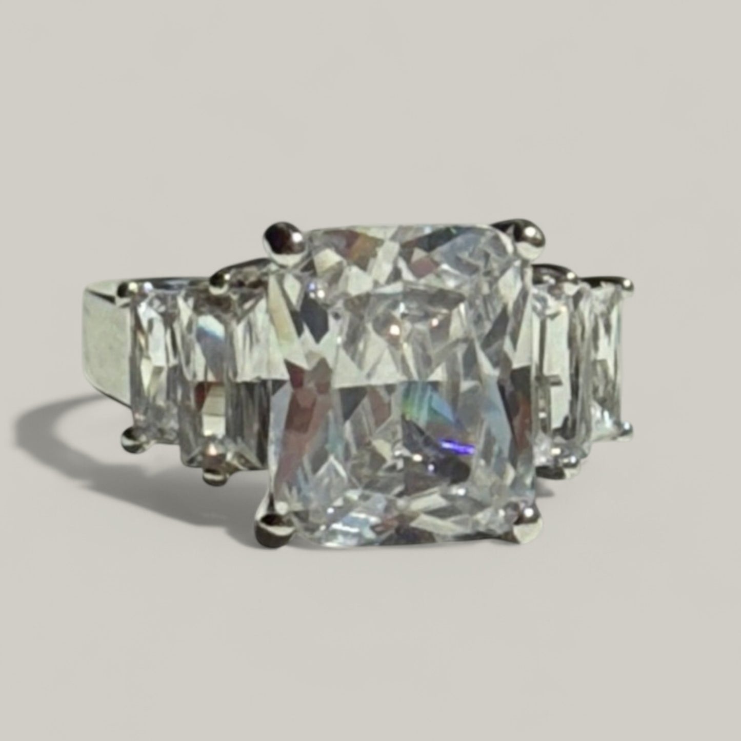 Evershine - Diamond Square Band Ring