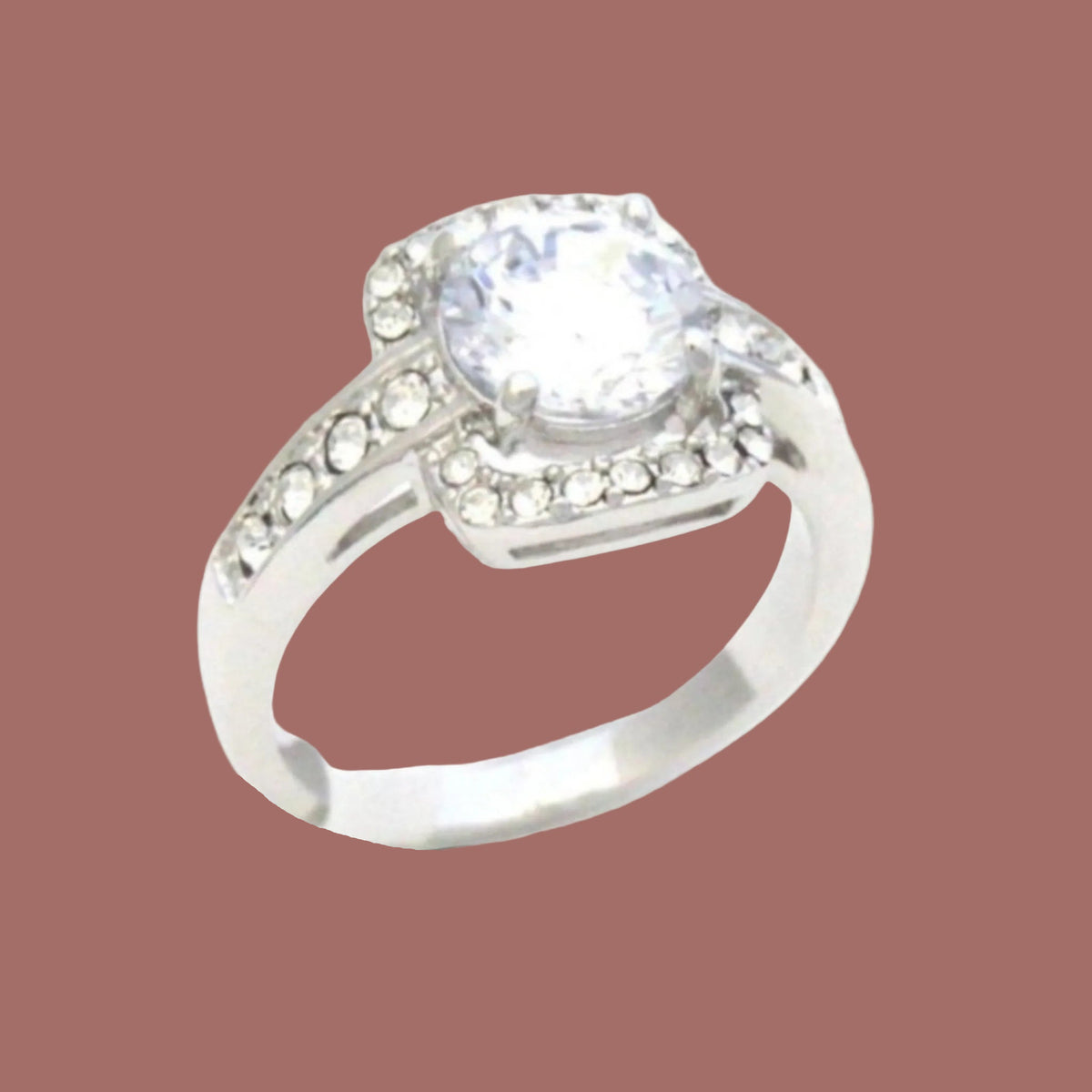 Evershine - Sparkle Band Square Diamond Ring