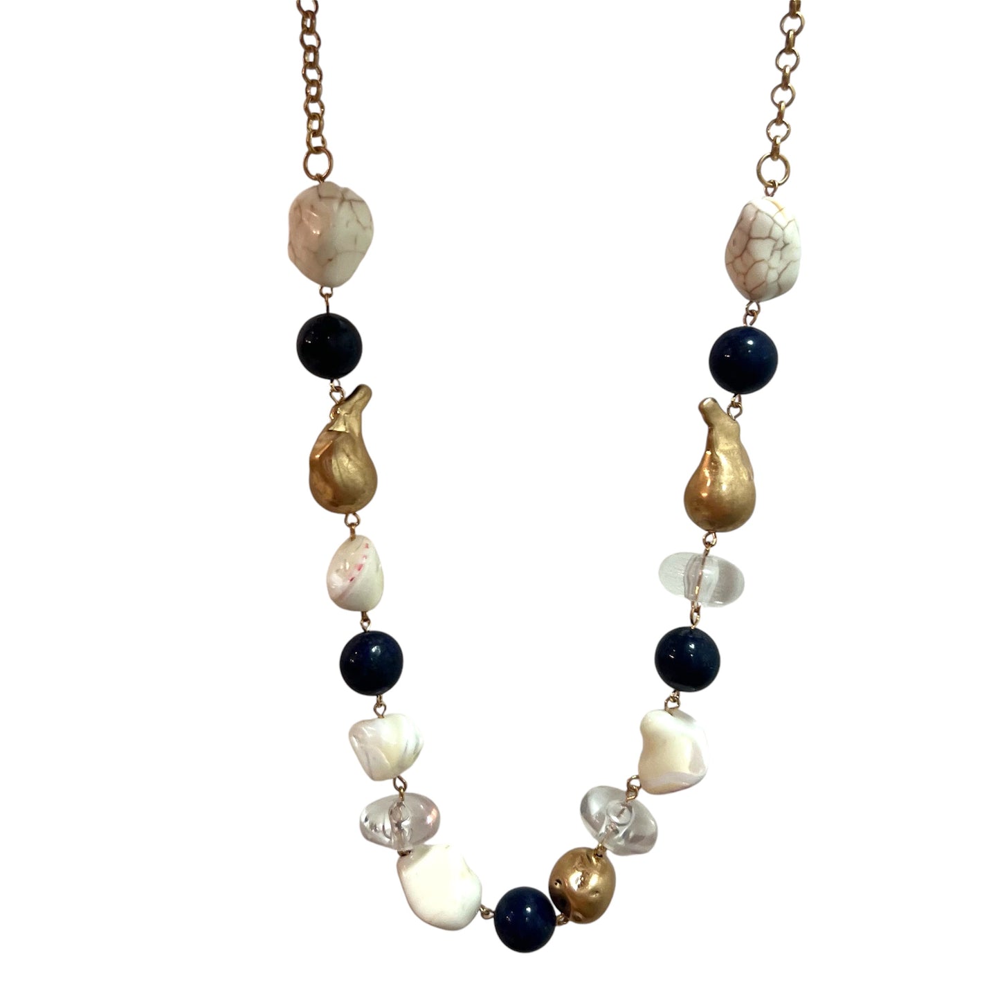 Merx - Mixed Marble and Beads Necklace