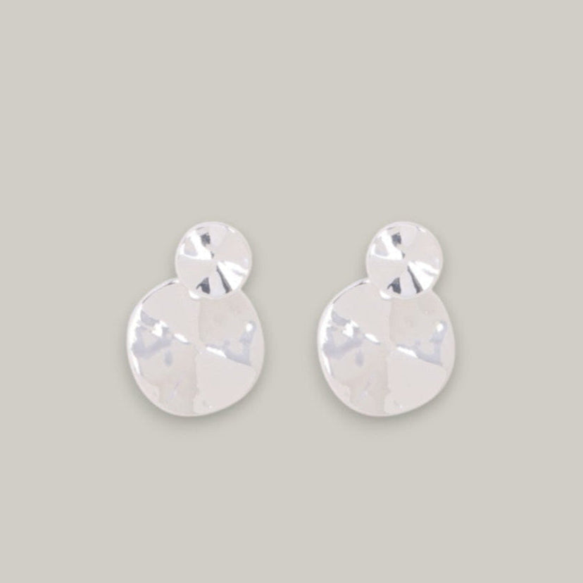 Merx - Hammered Disc Statement Earrings
