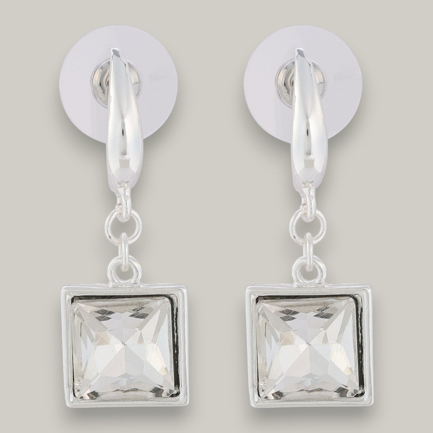 Merx - Dangling Square Crystal Earring