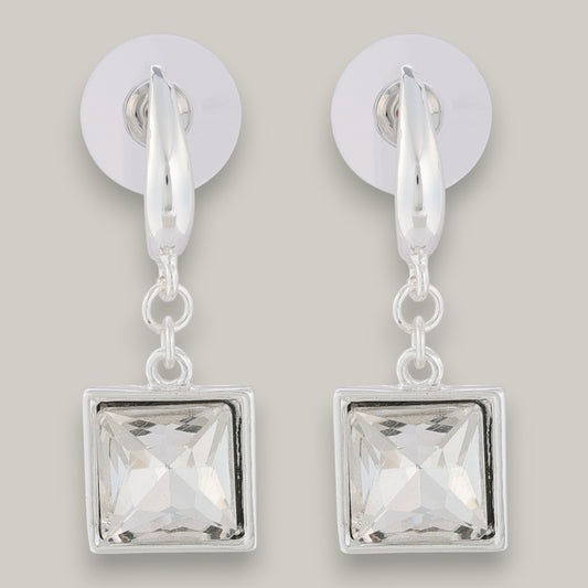 Merx - Dangling Square Crystal Earring