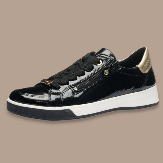 Ara - Patent Zip Sneaker