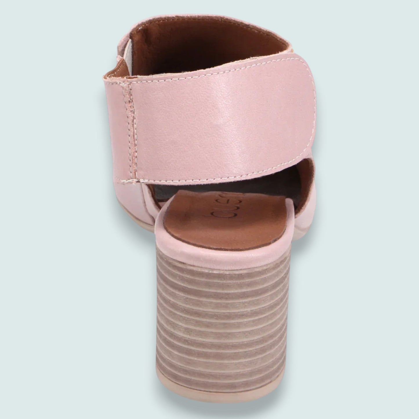 Bueno - Dusty Mauve Peep-Toe Block Heel
