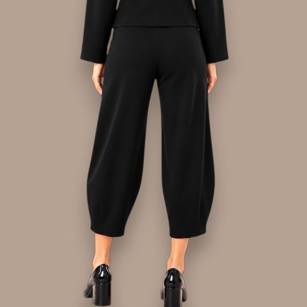 Pure - Cropped Barrel Leg Pull-On Pant