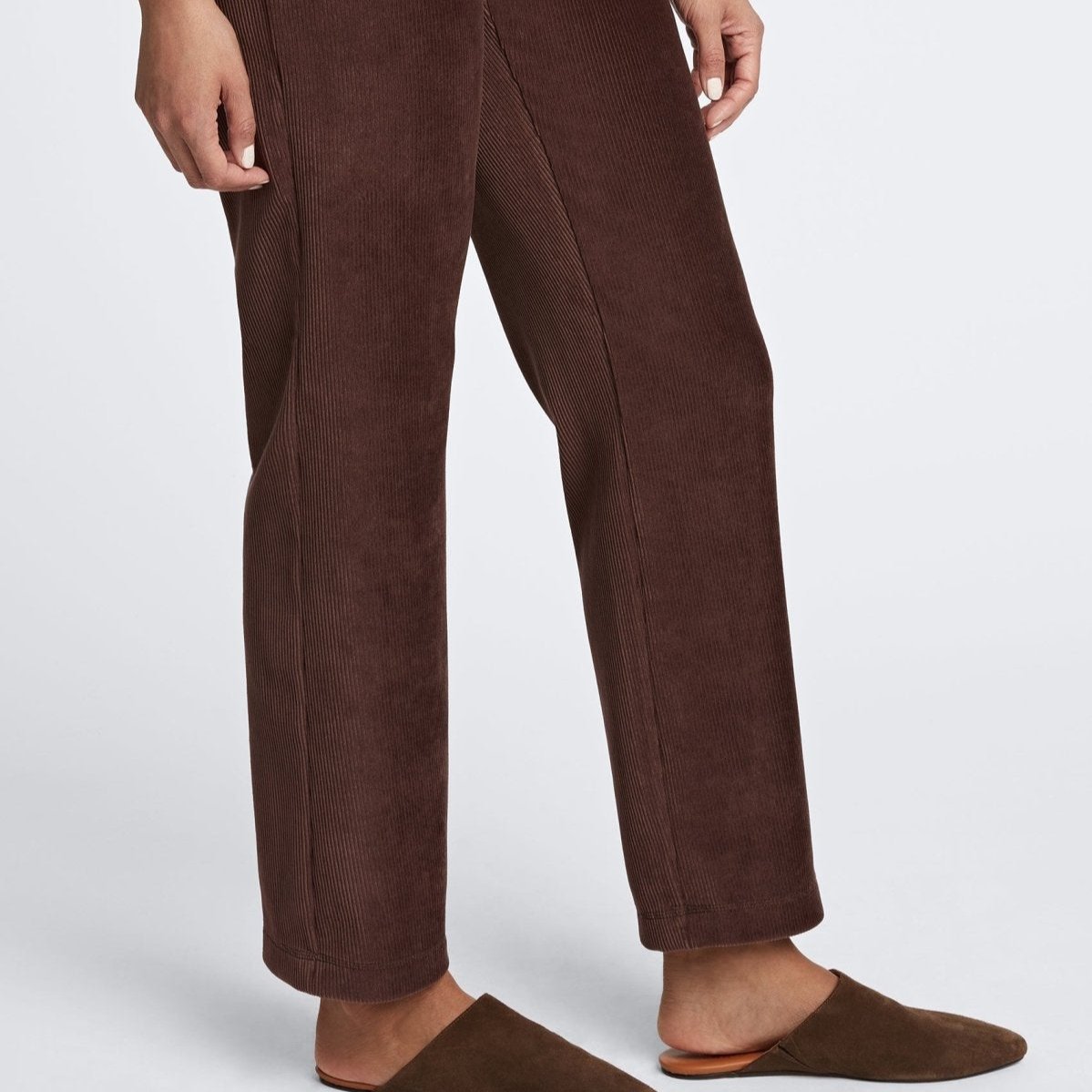 Foxcroft -Plush Cord Ankle Length Pants