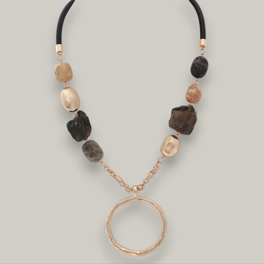Merx - Hammered Pendent Necklace